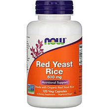 Червоний дріжджовий рис NOW Foods "Red Yeast Rice" 600 мг (120 капсул)