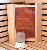 Огорожа світильника кутове "Гімалайська сіль" і світильник Lindner для сауни або лазні (комплект).