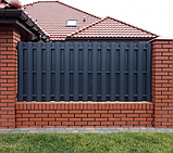 Штакетник зеленого кольору., фото 3