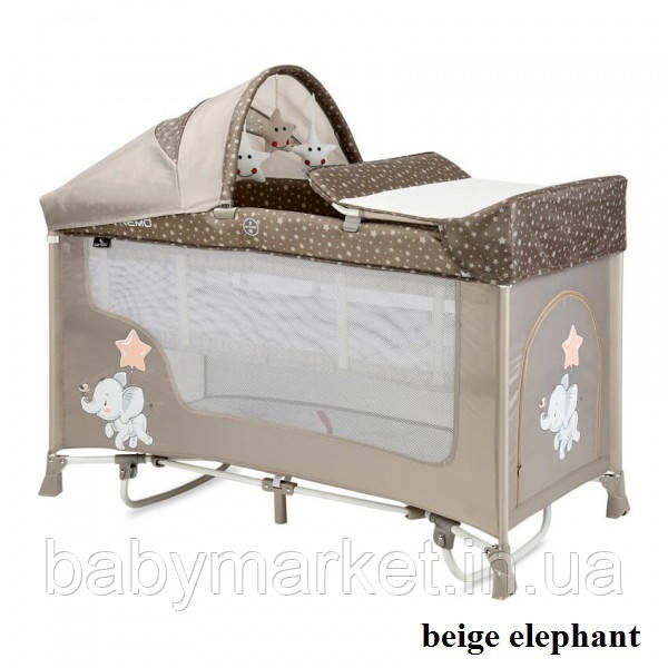 Манеж Lorelli SAN REMO 2L ROCKER (beige elephant)