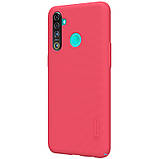 Nillkin Realme 5 Pro Super Frosted Shield Red Чохол Накладка Бампер, фото 4