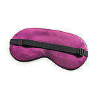 УЦІНКА! Маска для сну зі шовку Silenta Silk Сливовий (Передоплата), фото 2