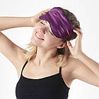 УЦІНКА! Маска для сну зі шовку Silenta Silk Сливовий (Передоплата), фото 5