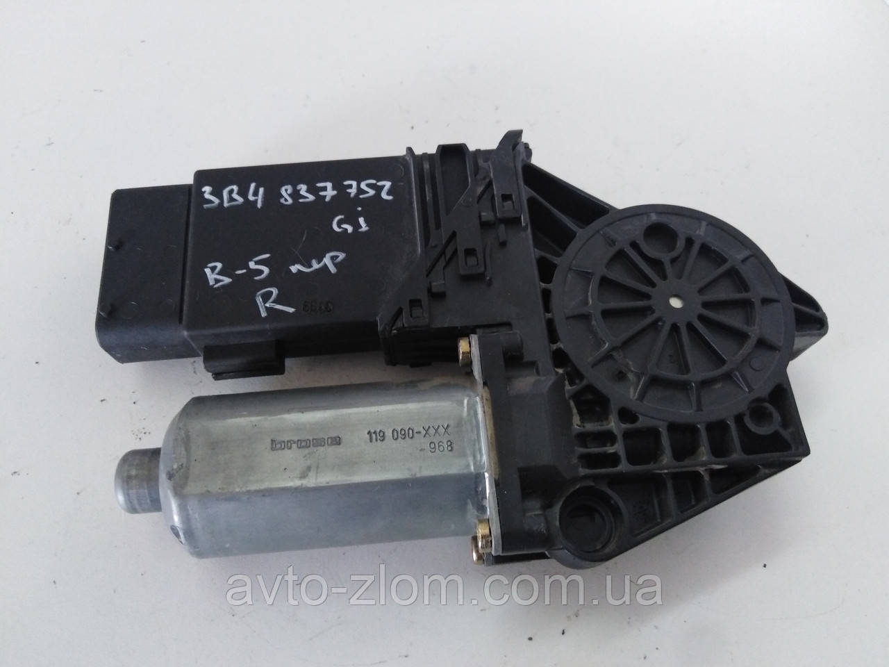 Моторчик склопідіймача передній правий Volkswagen Passat B5, Golf 4, Пассат Б5, Гольф 4. 101434203., фото 1