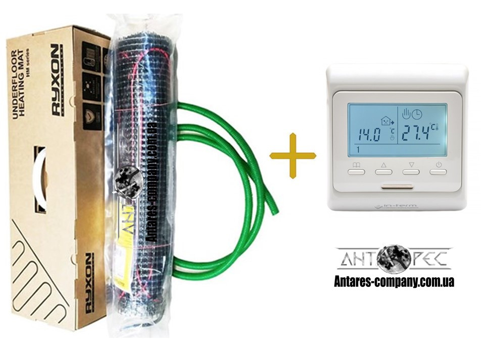 Комплект теплої підлоги мат тонкий Ryxon 200 (1.5м.) серия E-51, фото 1