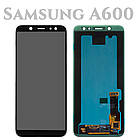 Модуль для Samsung Galaxy A6, Samsung A600 чорний,дисплей + сенсор, фото 2
