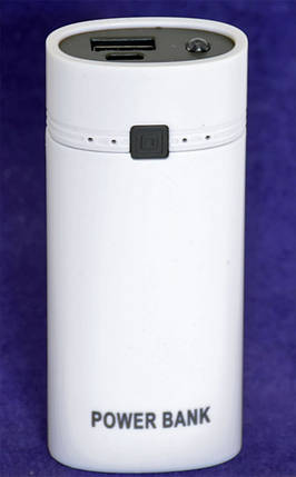 Зовнішній акумулятор розбірний Power Bank Case HQ-Tech для 2шт 18650 5V/1A White, фото 2