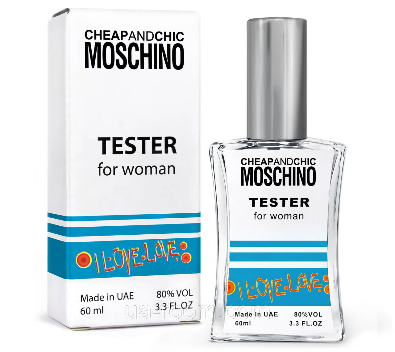 Тестер жіночий MOSCHINO I Love Love, 60 мл. NEW