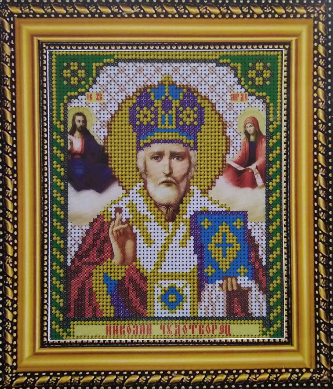 Набір для вишивання бісером ArtWork ікона Николай Чудотворец VIA 5003