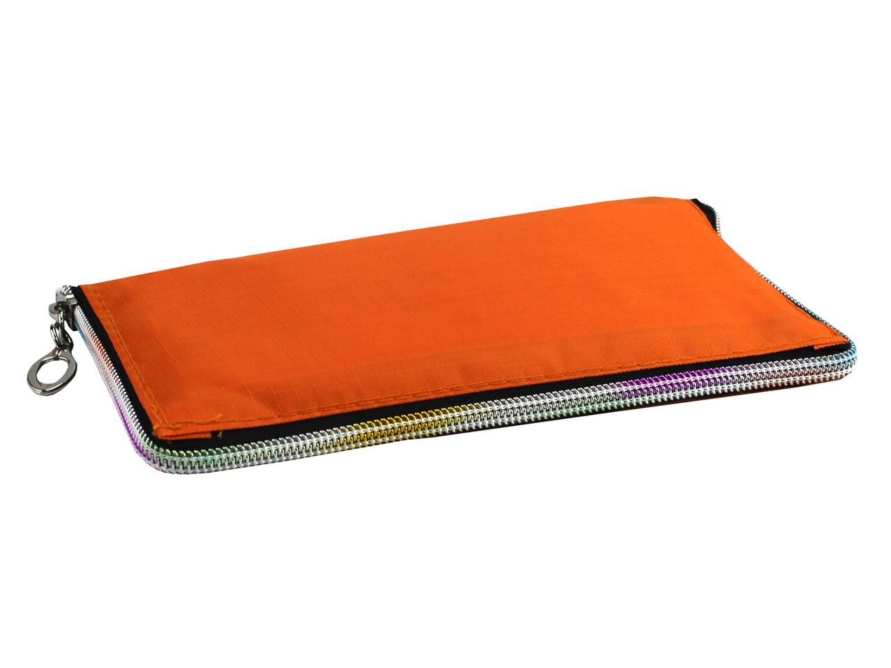 Сумка для покупок складна T10-22 "гаманець" однотонна помаранчева