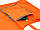 Сумка для покупок складна T10-22 "гаманець" однотонна помаранчева, фото 5