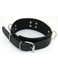 Шкіряний нашийник БДСМ чорний