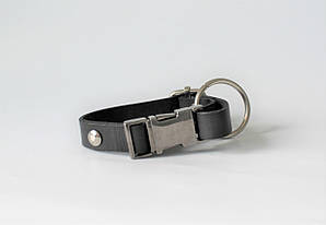 Кожаный ошейник "Lockdog" фастекс черный