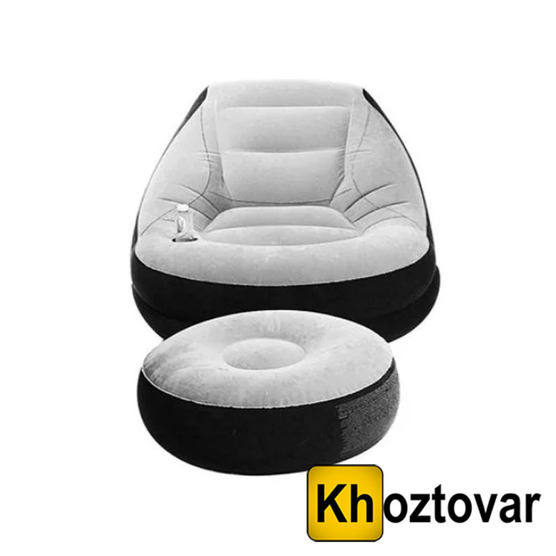 Надувне крісло з пуфиком Air Sofa, фото 1