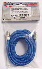 Шланг 3 м у тканинному обплетенні зі швидкозніманням і фітингом Harder&Steenbeck 125963