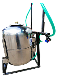 Обприскувач для мотоблока "Бут" з компресором (50 л). Нержавіюча сталь.