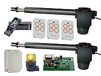Автоматика для распашных ворот FAAC G-Bat 300 (створка до 3м) Фотоэлементы + лампа, 3 шт.