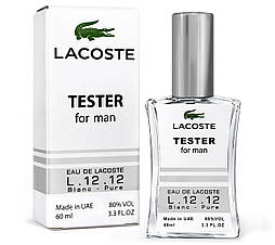 Тестер чоловічий Lacoste eau de lacoste L.12.12 Blanc - Pure, 60 мл. NEW