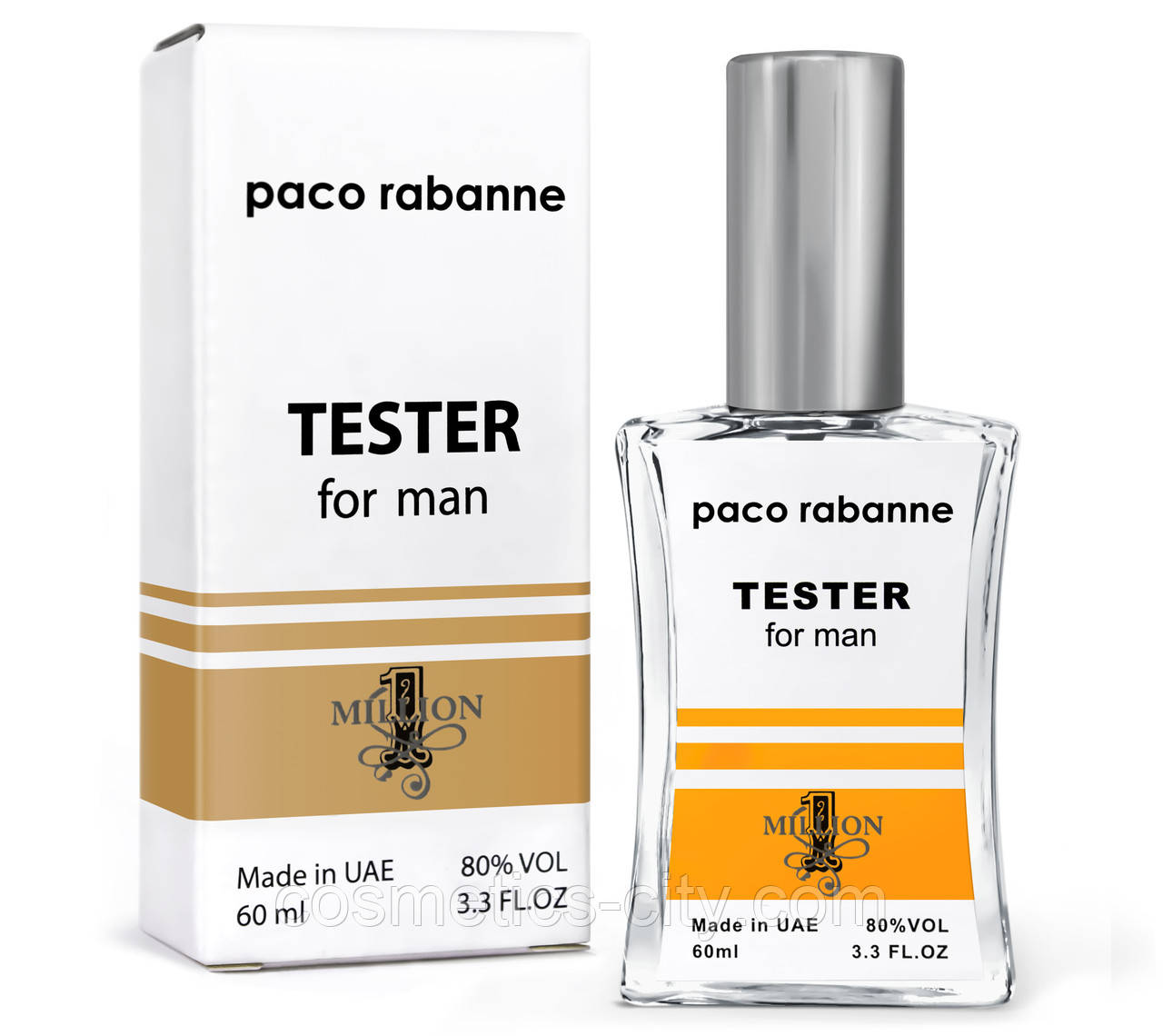 Тестер чоловічий Paco Rabanne 1 Million, 60 мл. NEW, фото 1