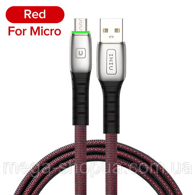 Кабель для швидкого заряджання телефону смартфона USB – micro USB 1м. Зарядний провід шнур microUSB мікро ЮСБ J4ER