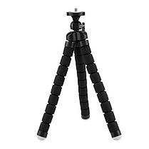 Штатив настільний гнучкий, трипод + тримач для телефона Alitek Flexible Sponge Long Black, фото 3