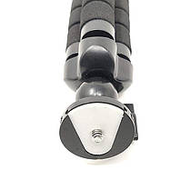 Штатив настільний гнучкий, трипод + тримач для телефона Alitek Flexible Sponge Long Black, фото 5