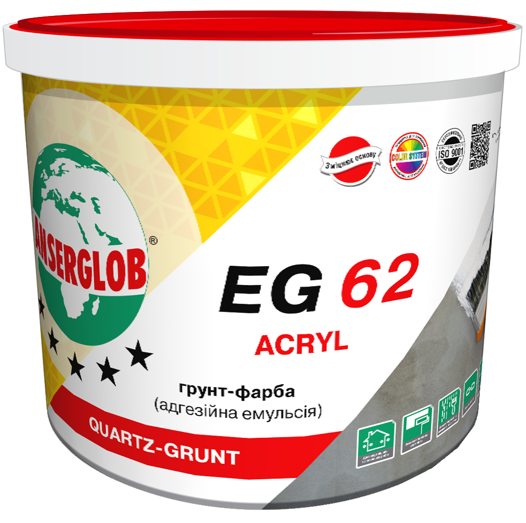Ґрунт-фарба Анцерглоб EG-62 1,7 л 2,5 кг, фото 1