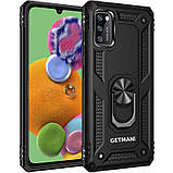 Ударостійкий чохол Serge Ring під магнітний тримач для Samsung Galaxy A41 2020 A415 чорний, протиударний, фото 2