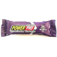 Протеїновий батончик Power Pro, блакитна ягода 36%, 60г. x 20 шт/блок