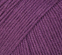 Нитки пряжа для вязания хлопок/акрил BABY COTTON GAZZAL Беби коттон Газзал № 3441 - фиолетовый