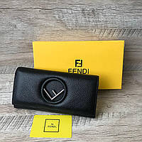 Женский кожаный кошелек Fendi Фенди