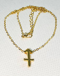 Кольє Primo з підвіскою знак зодіаку Стрілець (Стрілець) - Gold