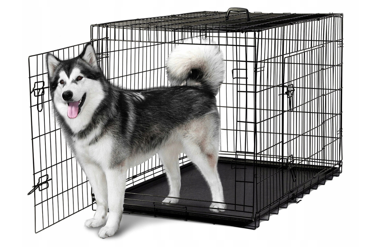 Металлическая клетка Dog Cage XXL для транспортировки собак крупных ...