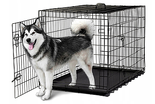 Металева карта Dog Crate XXL для транспортування собак великих розмірів — 122 x 76 x 83 см