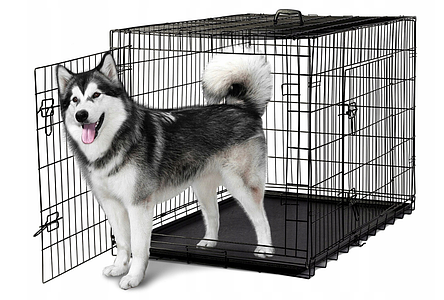 Металева карта Dog Crate XXL для транспортування собак великих розмірів — 122 x 76 x 83 см, фото 2