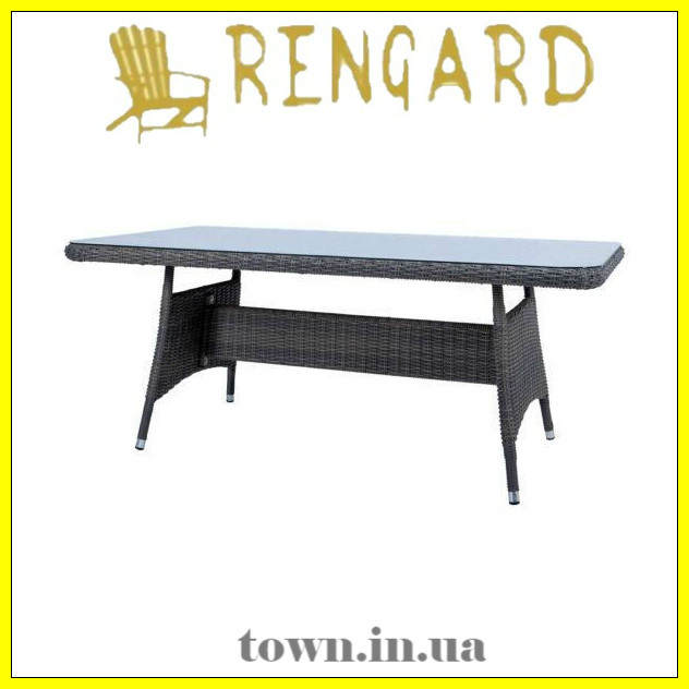 Обідній скляний стіл MALTA RGTF 1003-2 Rengard. Стіл для вулиці,для тераси,для дому,для кухні