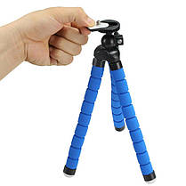 Настільний штатив гнучкий (трипод) Alitek Flexible Sponge Long Blue, фото 3