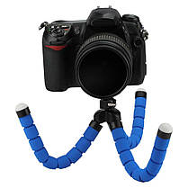 Настільний штатив гнучкий (трипод) Alitek Flexible Sponge Long Blue, фото 2
