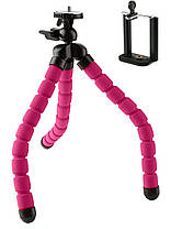 Гнучкий настільний штатив/трипод Alitek Flexible Sponge Long Pink, фото 5