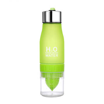 Спортивна пляшка-соковижималка H2O Water bottle Green Зелений