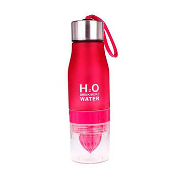 Спортивна пляшка-соковижималка H2O Water bottle Red 500 мл Червоний