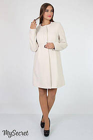 Пальто кашемірове для вагітних класичне Madeleine розмір XL My Secret Бежевий