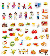 Комплект навчальних магнітів "Етикет і здорове харчування"