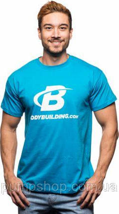 Спортивна чоловіча футболка Bodybuilding Clothing Logo T-Shirt М блакитний, фото 2