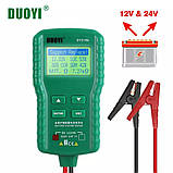 Тестер автомобільних акумуляторів DUOYI DY219A 12V 24V Car Battery Tester аналізатор акб, фото 3