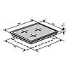 Газова поверхня 3 конфорки Ventolux HG640-G1 EES 45 (X) неіржавка газ контроль, фото 8