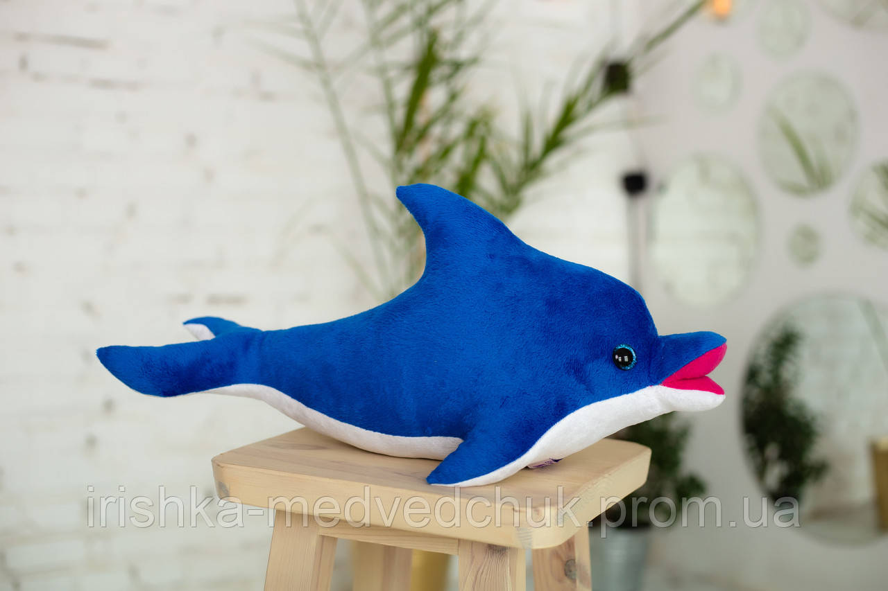 Дельфін іграшка Eirena Nadine (312-S-50) плюшевий 50 см Синій