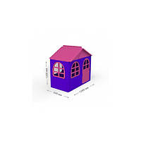 Ігровий будиночок зі шторками бузково-рожевий 129х69х120 смТМ Долоні 02550/10
