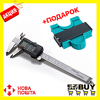 Штангенциркуль электронный цифровой Digital Caliper + Измерительный контур Wolfcraft в ПОДАРОК!