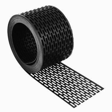 Стрічка звису вентиляційна 100х5000мм. Колір чорний 9005, фото 1